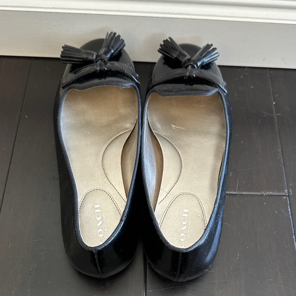 Coach Black Tassel Flats - Picture 3 of 10